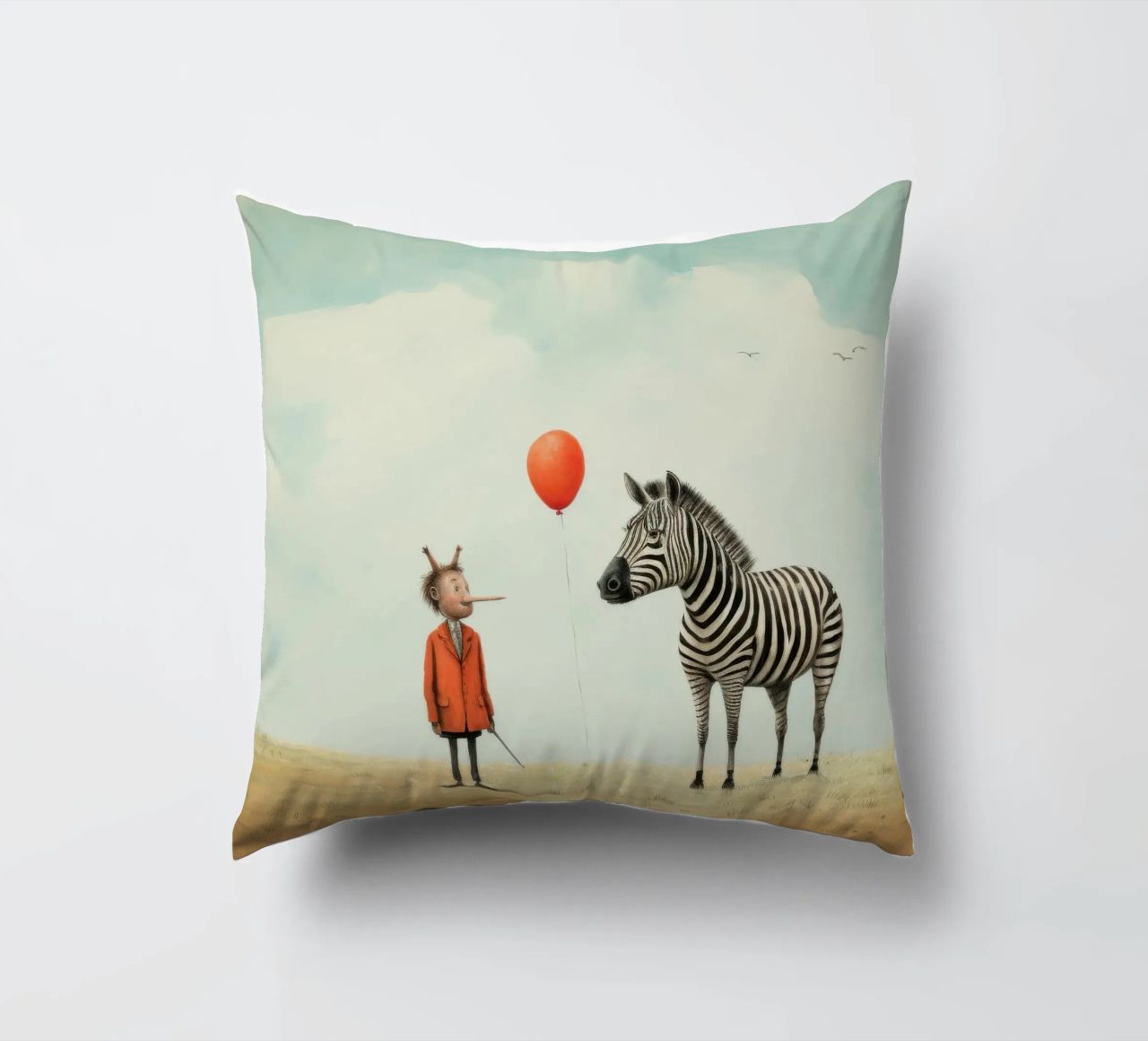 Zebra minima 1 cuscino da Minimal Animal Art