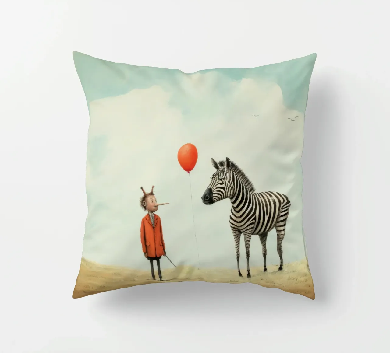 Zebra minima 1 cuscino da Minimal Animal Art