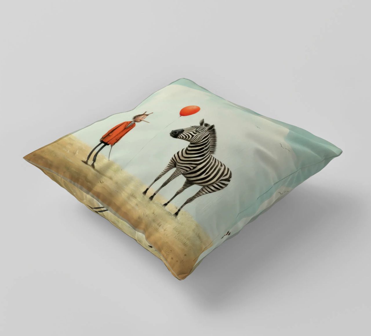 Zebra minima 1 cuscino da Minimal Animal Art