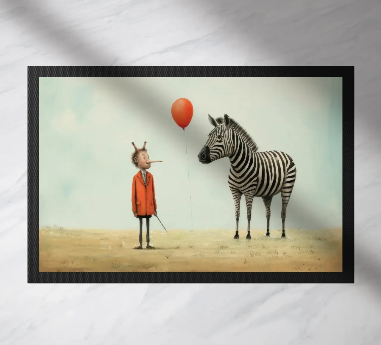 Zebra minimale zerbino da Minimal Animal Art