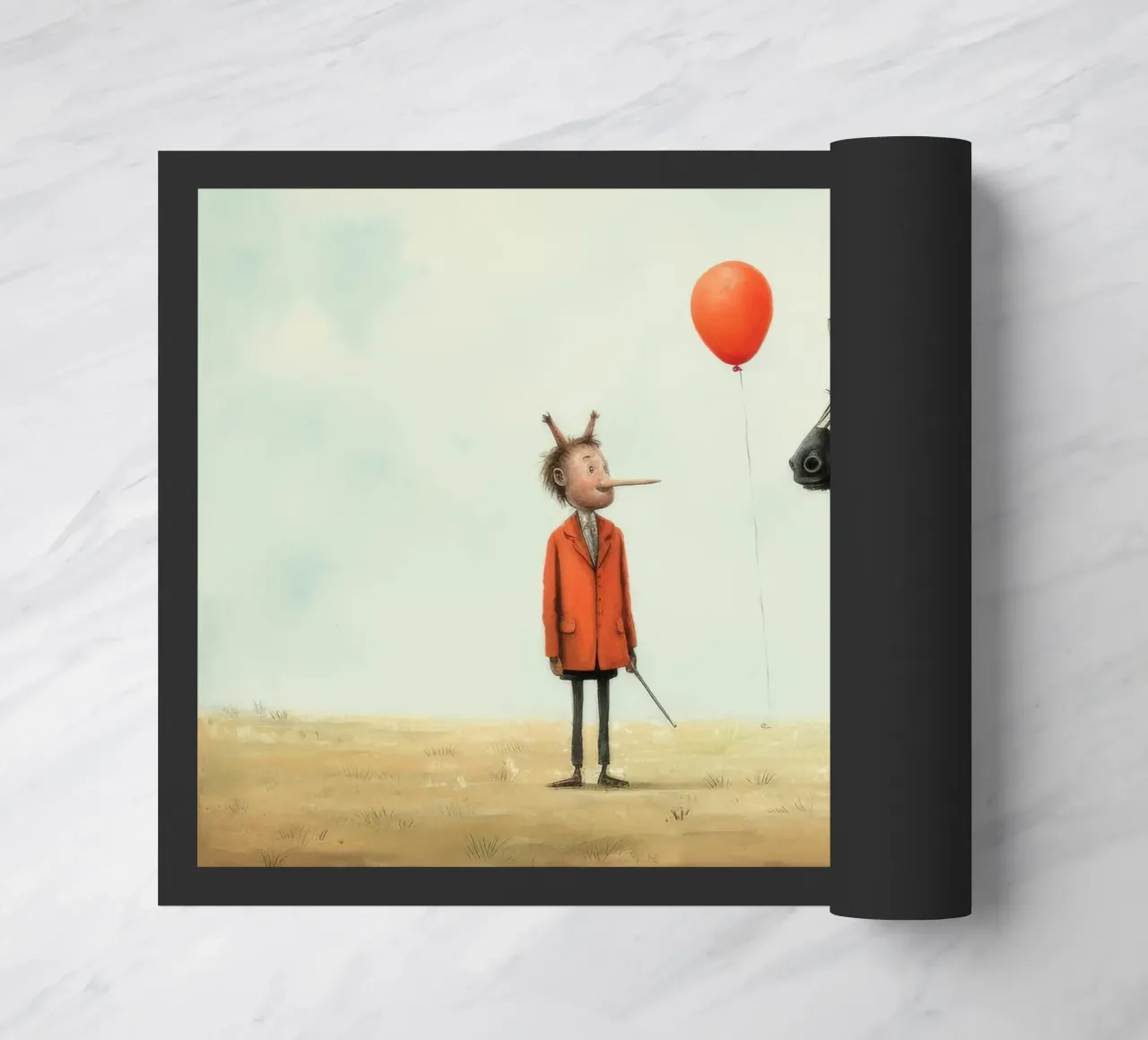 Zebra minimale zerbino da Minimal Animal Art