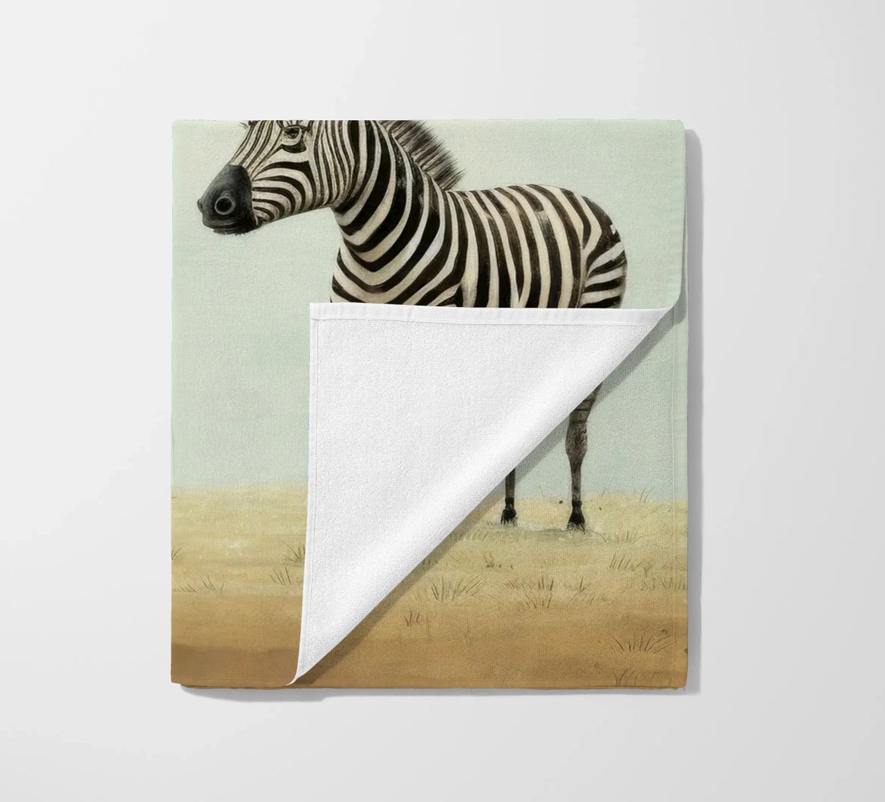 Zebra minima 1 telo mare da Minimal Animal Art