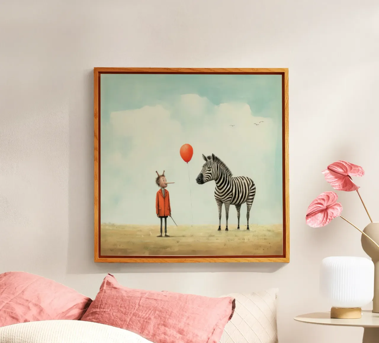 Zebra minimale plexiglass da Minimal Animal Art