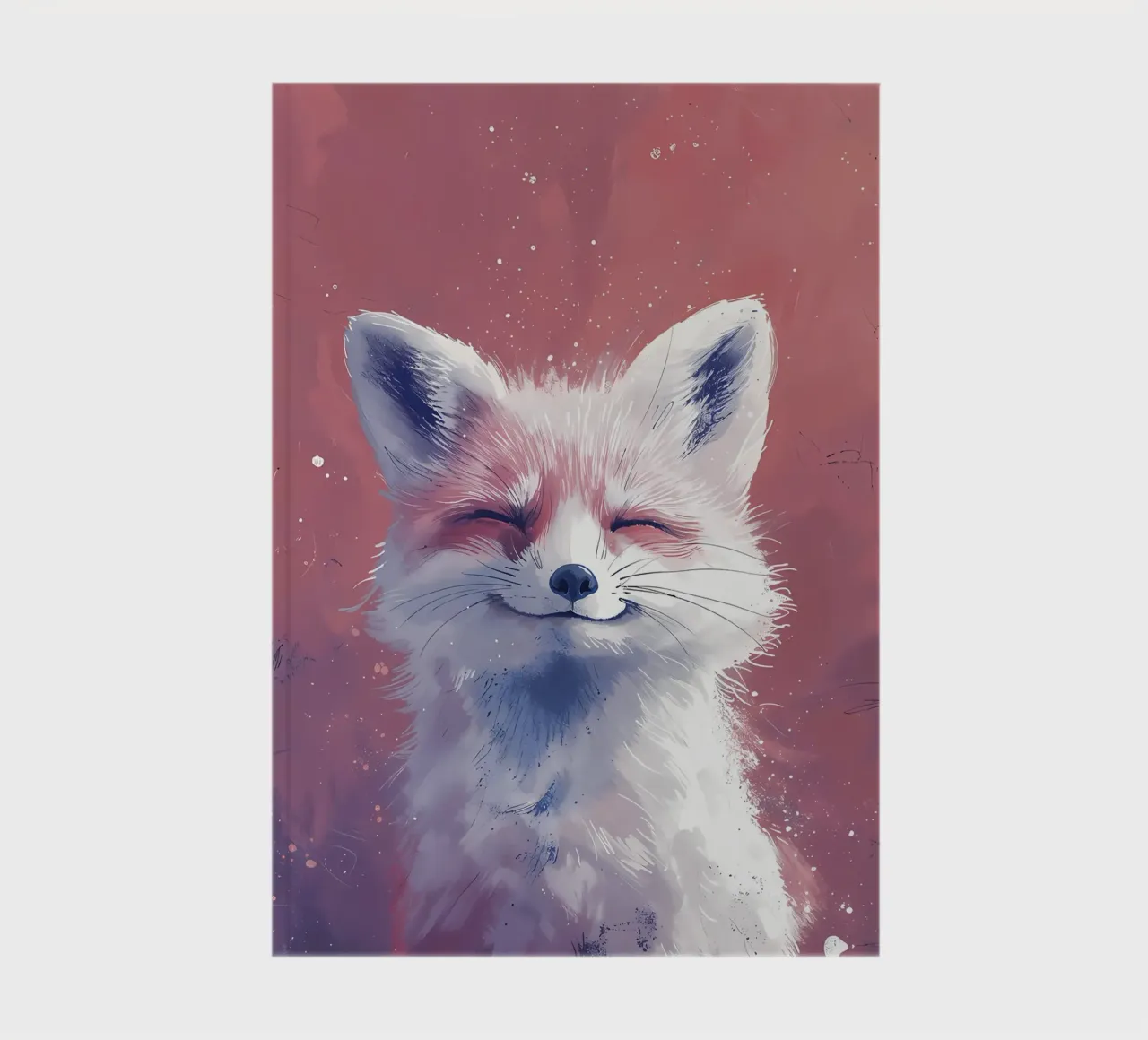 Blissful Fox_ A Portrait of Serenity notebook by Manh beo