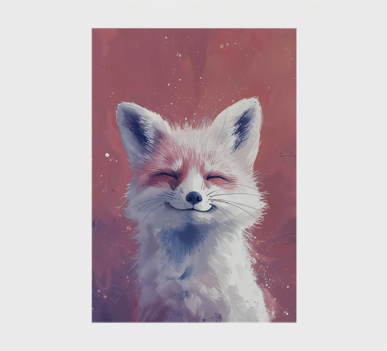 Blissful Fox_ A Portrait of Serenity notebook by Manh beo