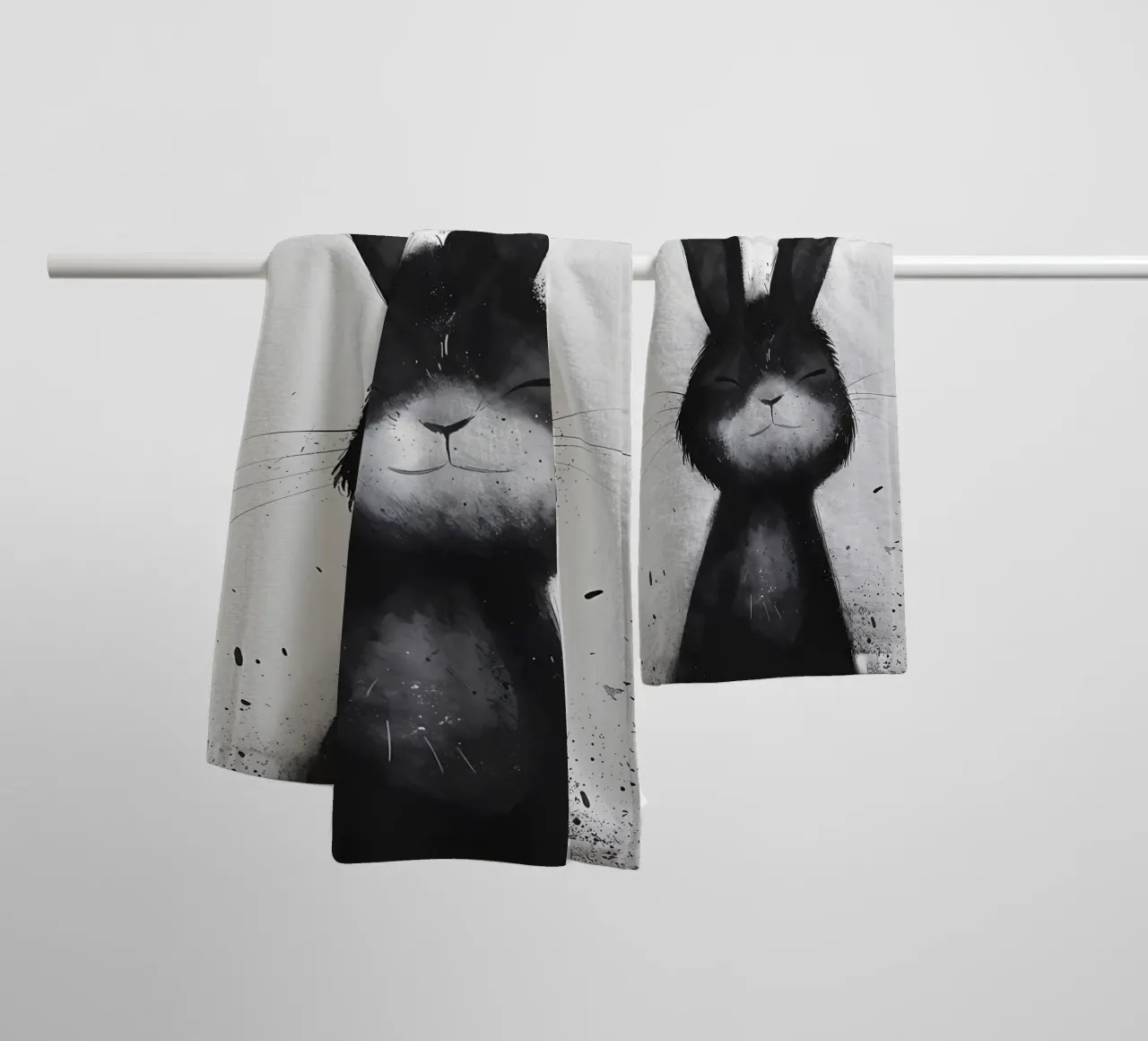 Blissful Fox_ A Portrait of Serenity towel by Manh beo