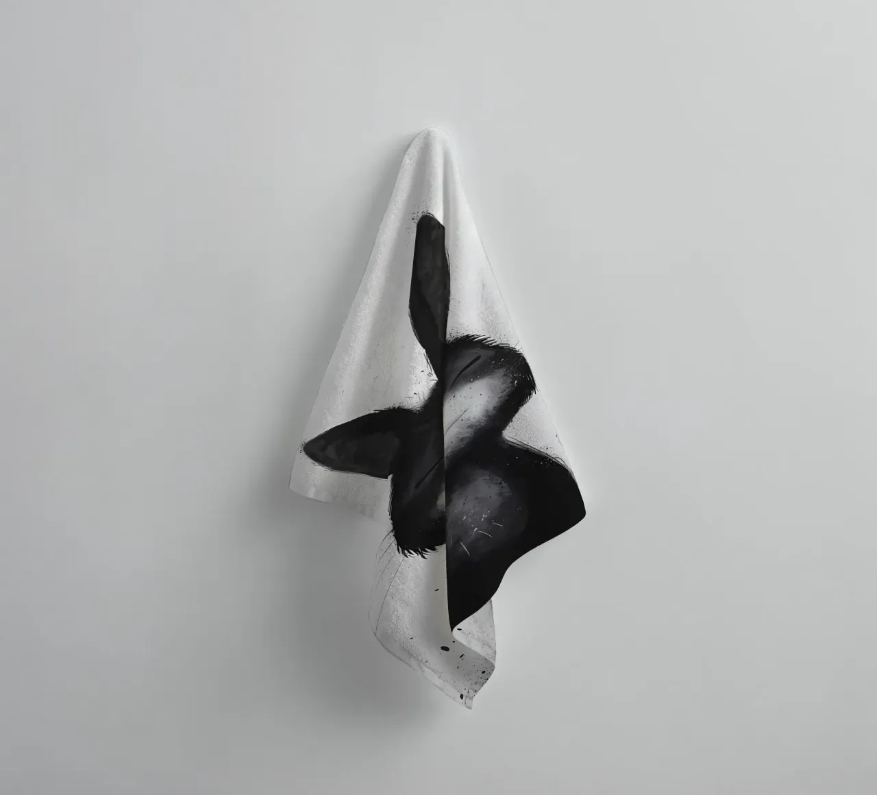 Blissful Fox_ A Portrait of Serenity towel by Manh beo