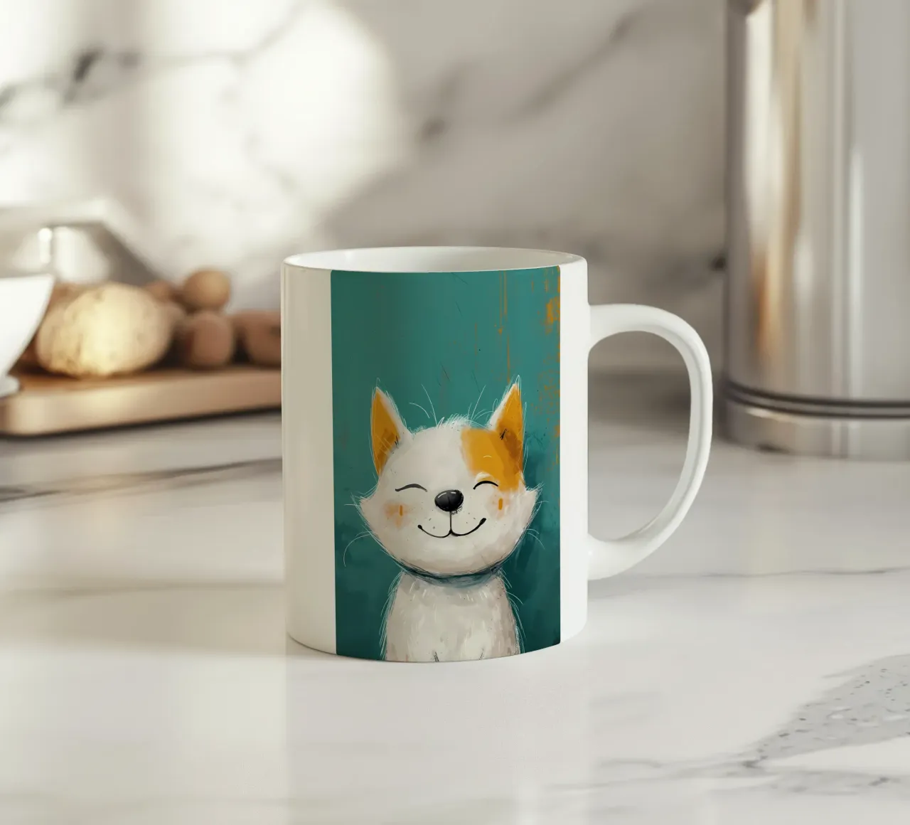 Cucciolo beato tazza in ceramica da Manh beo