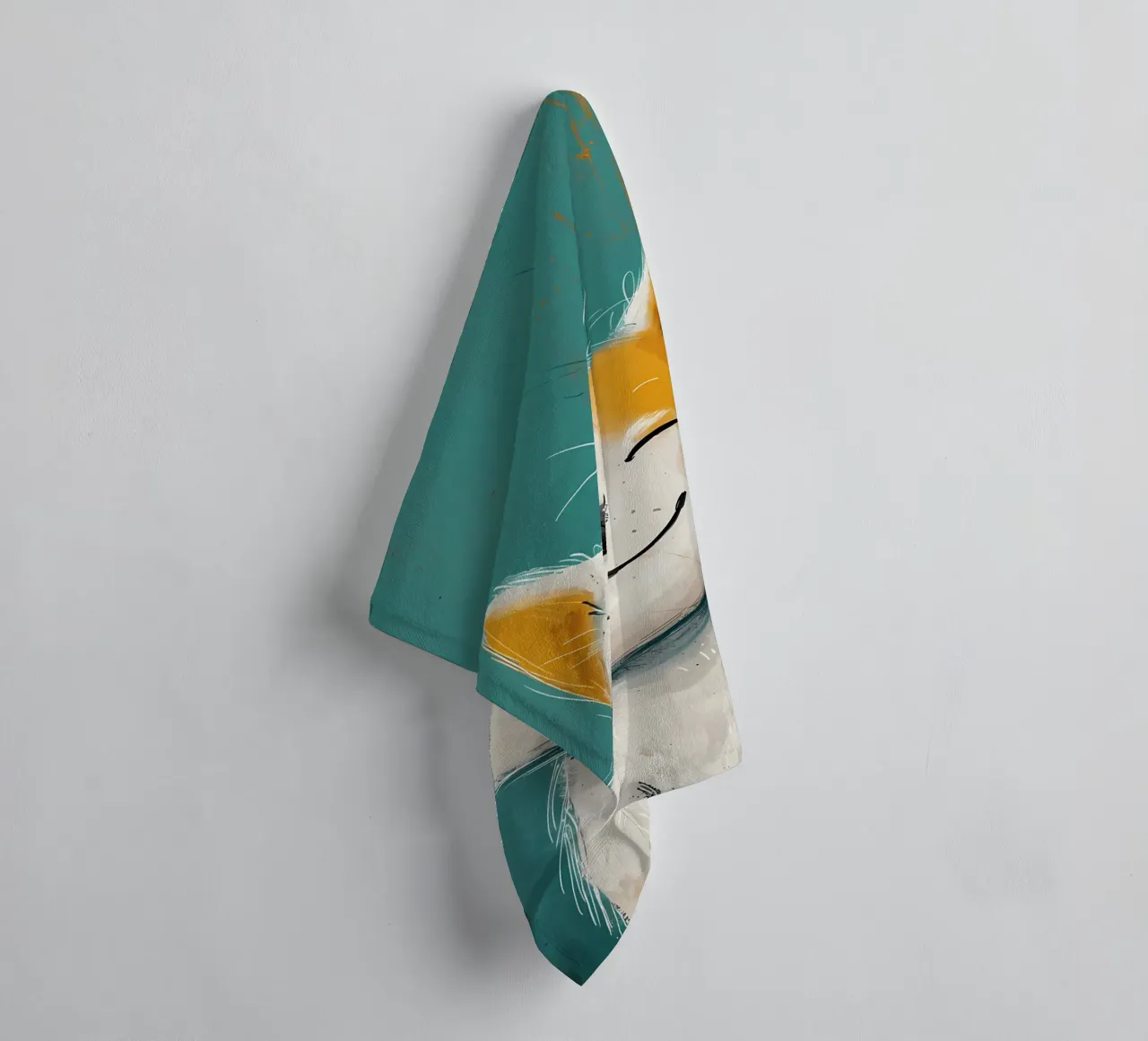 Blissful Pup towel by Manh beo