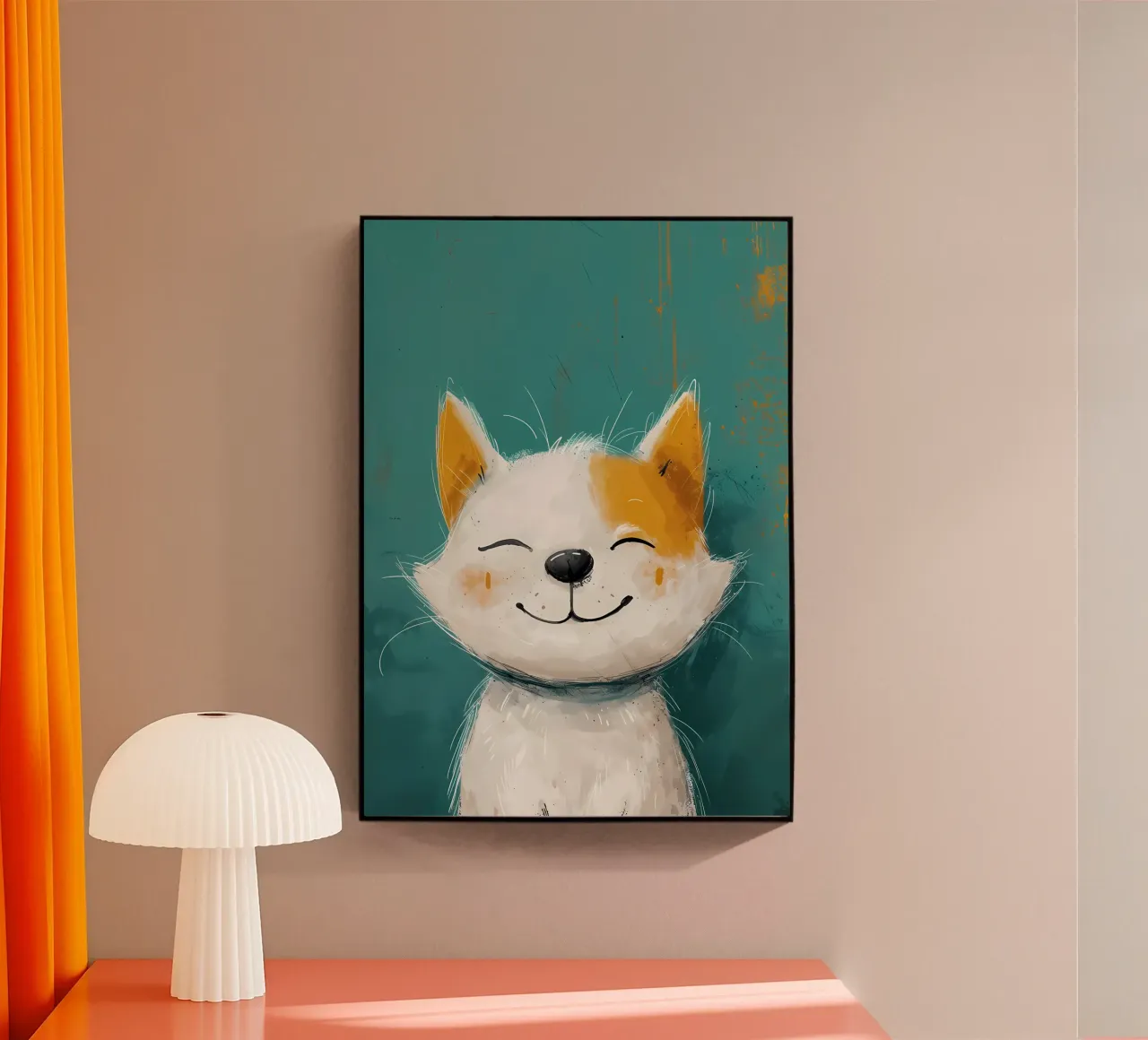 Chiot heureux plexiglas de Manh beo