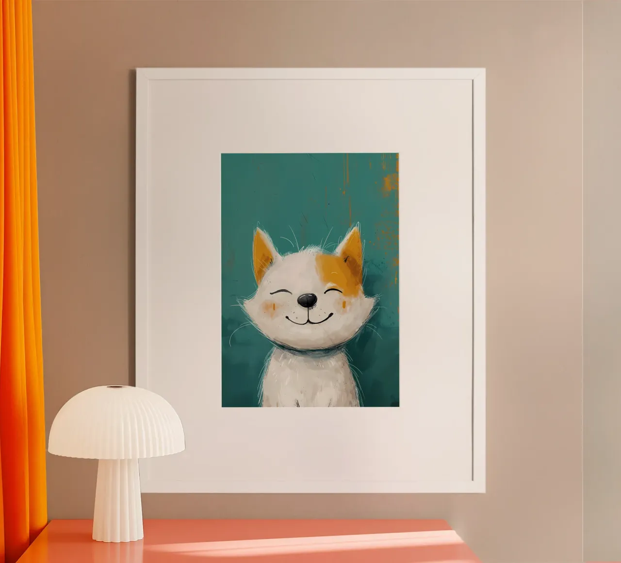 Blissful Pup hahnemühle by Manh beo