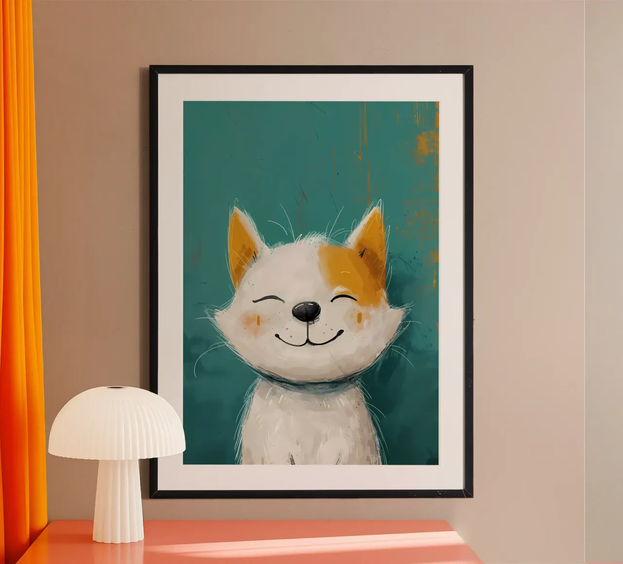Blissful Pup hahnemühle by Manh beo