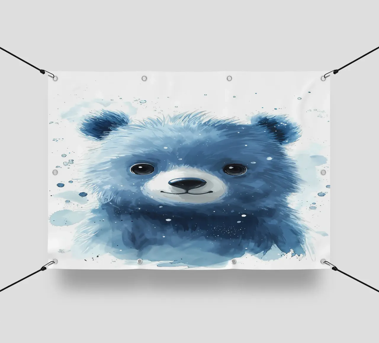 Blue Bear Cub - Monochromatic Charm telo in pvc da Manh beo