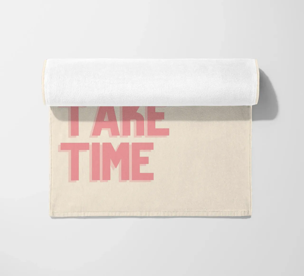 Le cose belle richiedono tempo - Poster tipografico minimalista telo mare da Studio Mooodz