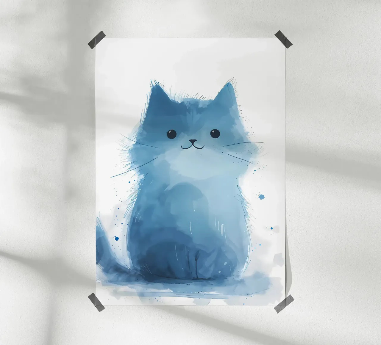 Blauer Farbton Kätzchen Hahnemühle von Manh beo