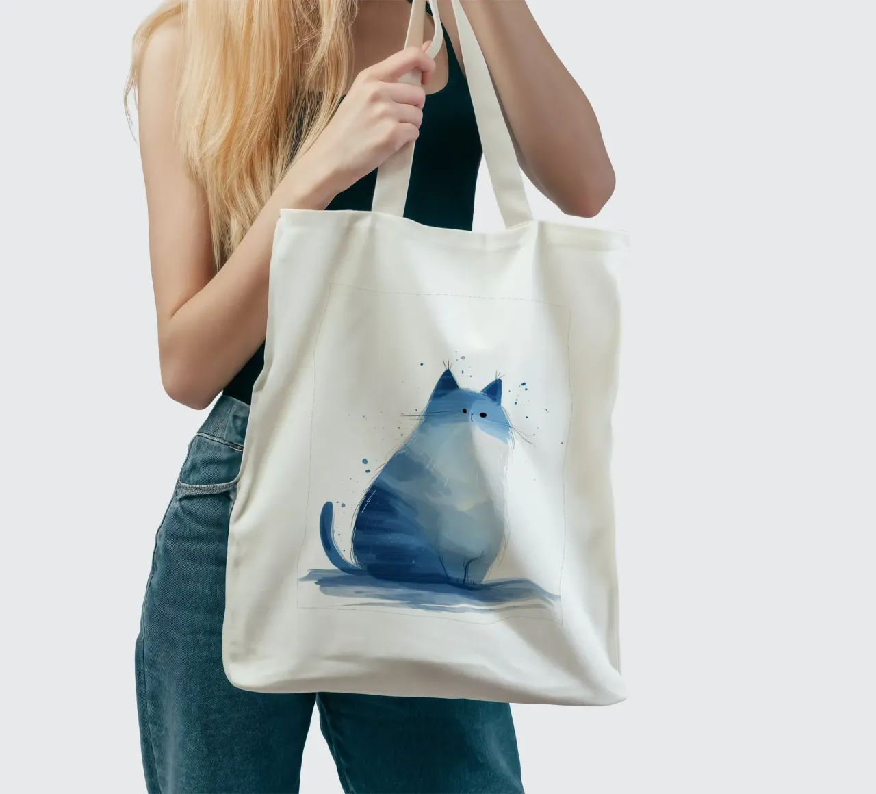 Beatitudine a baffo blu borsa in juta da Manh beo