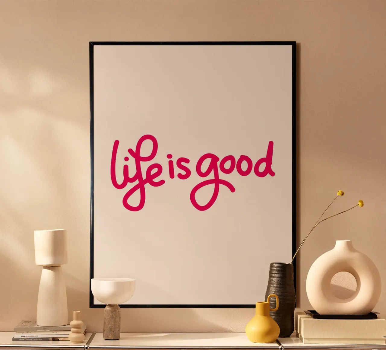 Daily Motivational Quotes poster con telaio in legno da Dreamer10