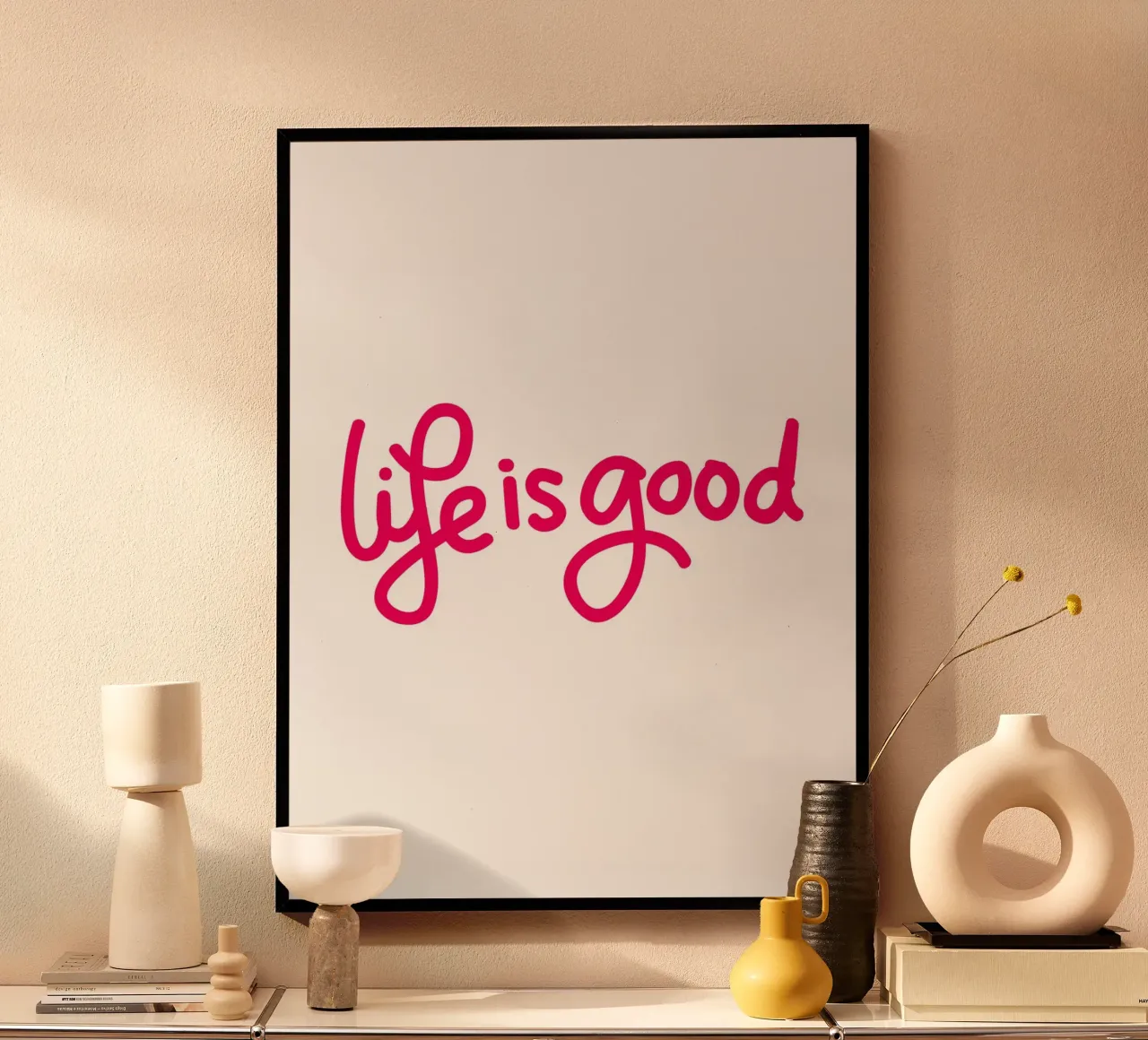 Daily Motivational Quotes poster con telaio in legno da Dreamer10