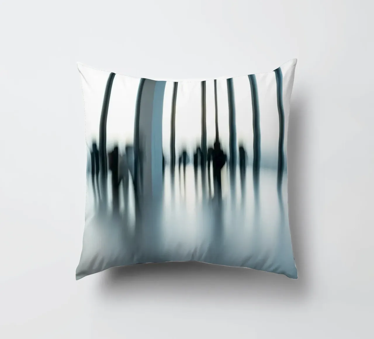 Abstract People decorative cushion by Flo Klein