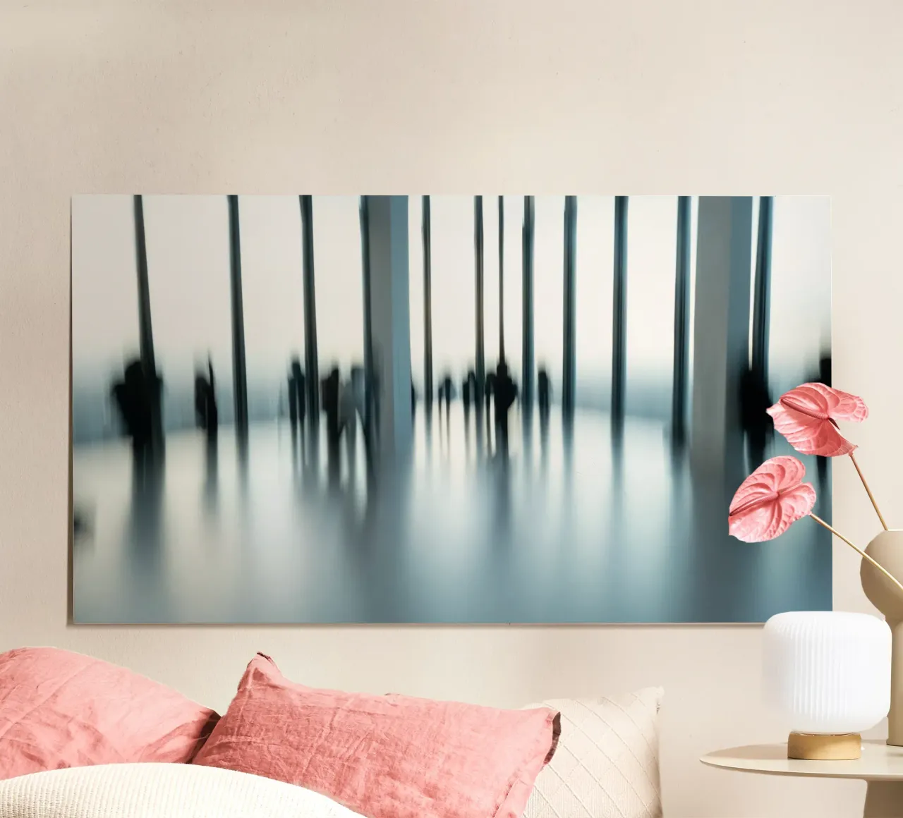 Abstract People poster con telaio in plastica da Flo Klein