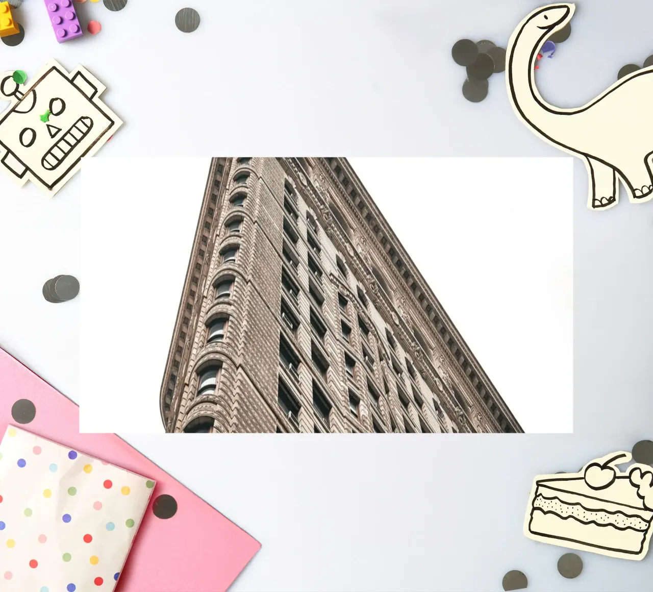 New York Flat Iron foglio adesivo da Flo Klein