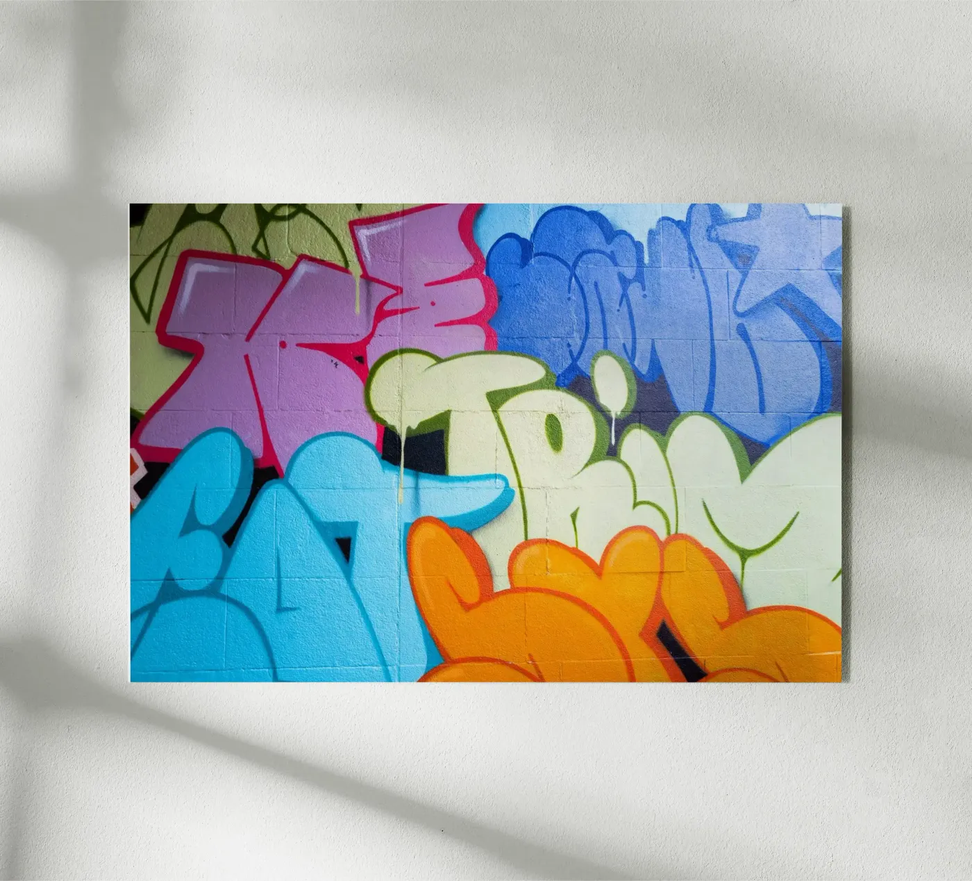 Graffitti Wall acryl van UrbanART