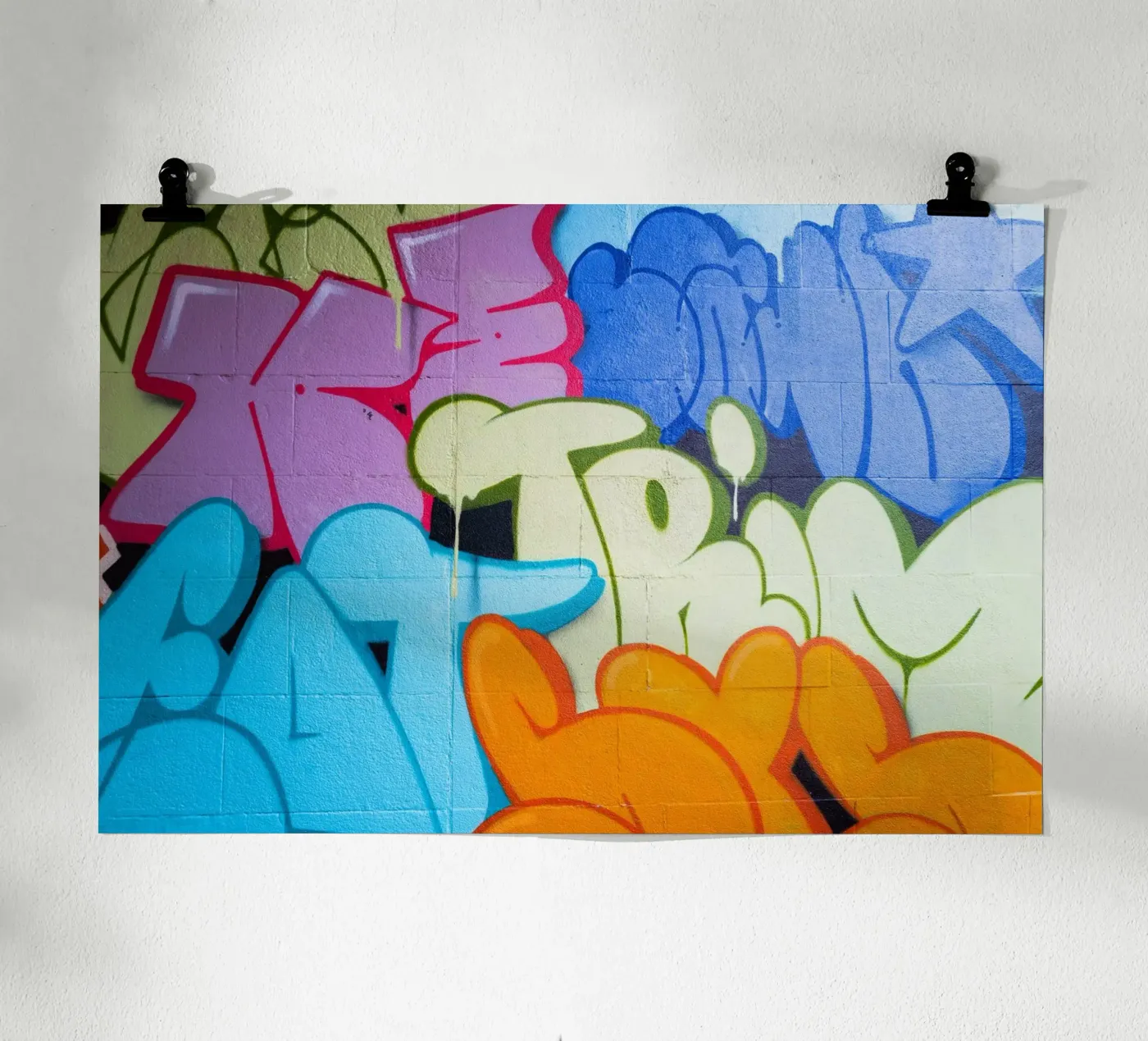 Graffitti Wall poster van UrbanART