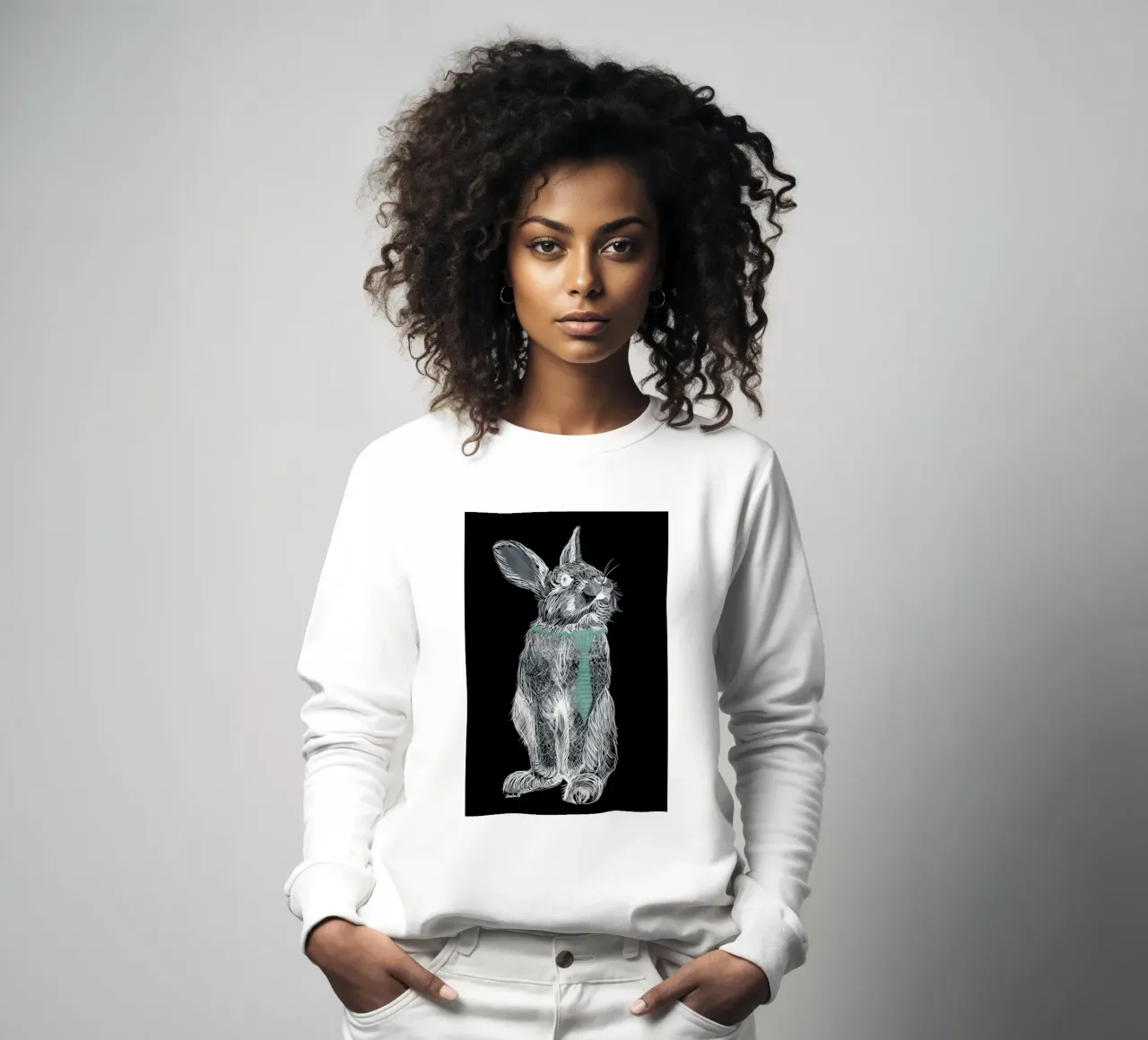 Fancy Rabbit sudadera de Amalia Restrepo