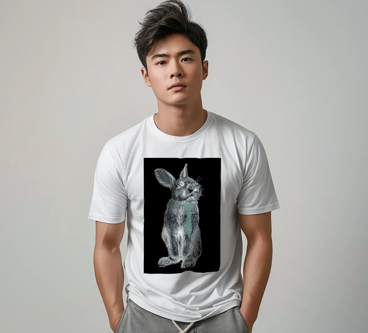 Fancy Rabbit t-shirt da Amalia Restrepo
