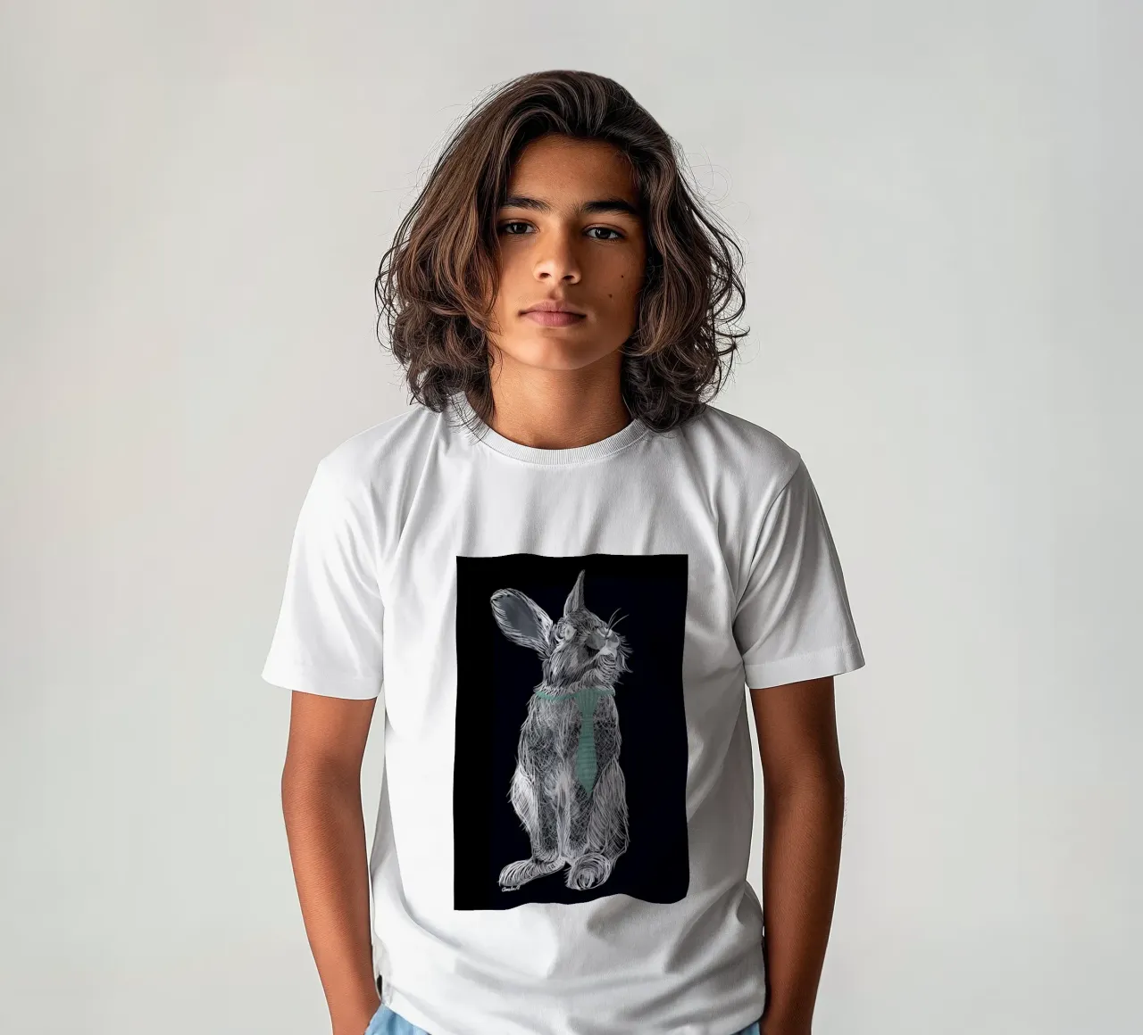 Fancy Rabbit t-shirt bambini da Amalia Restrepo