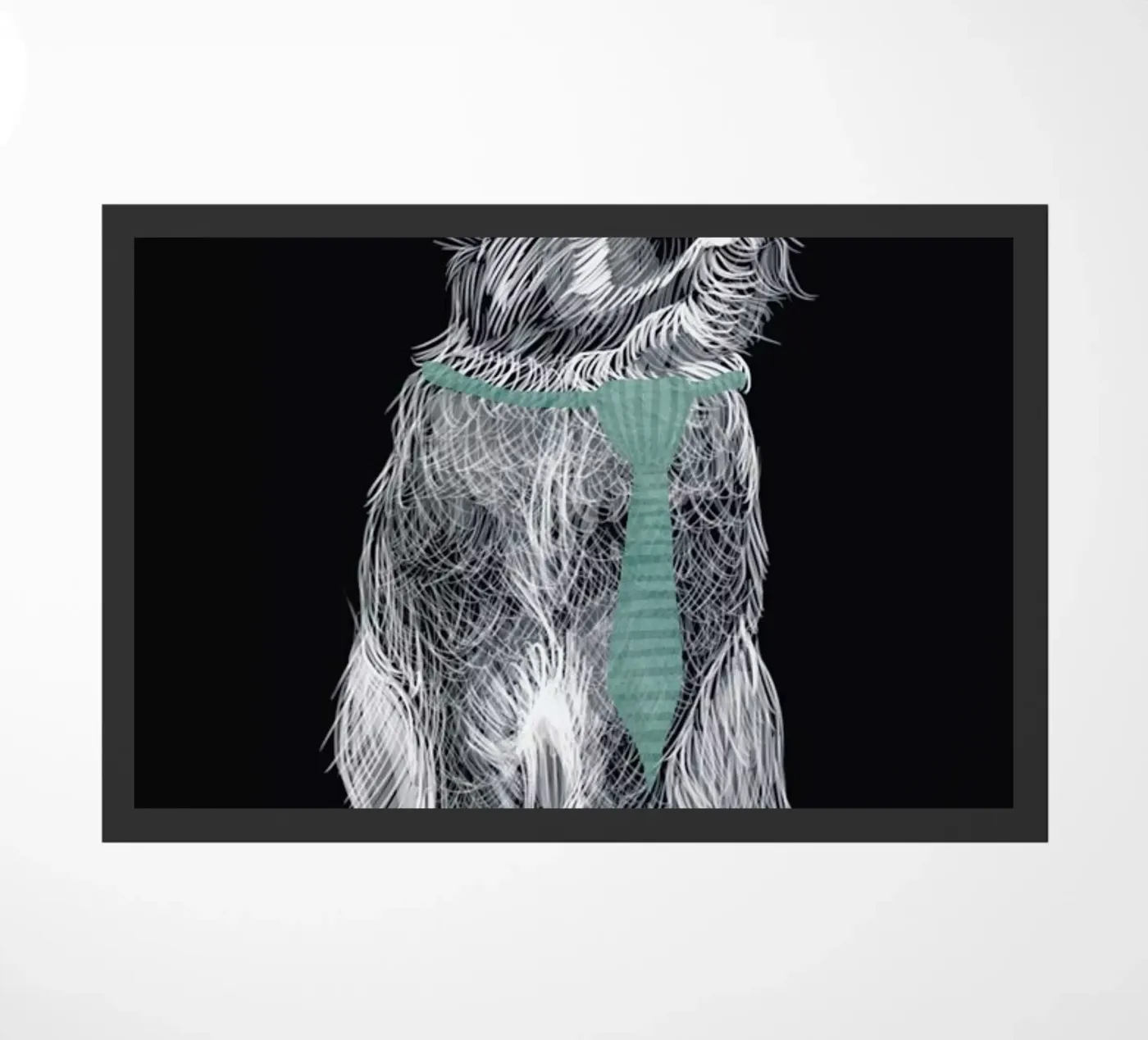 Fancy Rabbit doormat by Amalia Restrepo