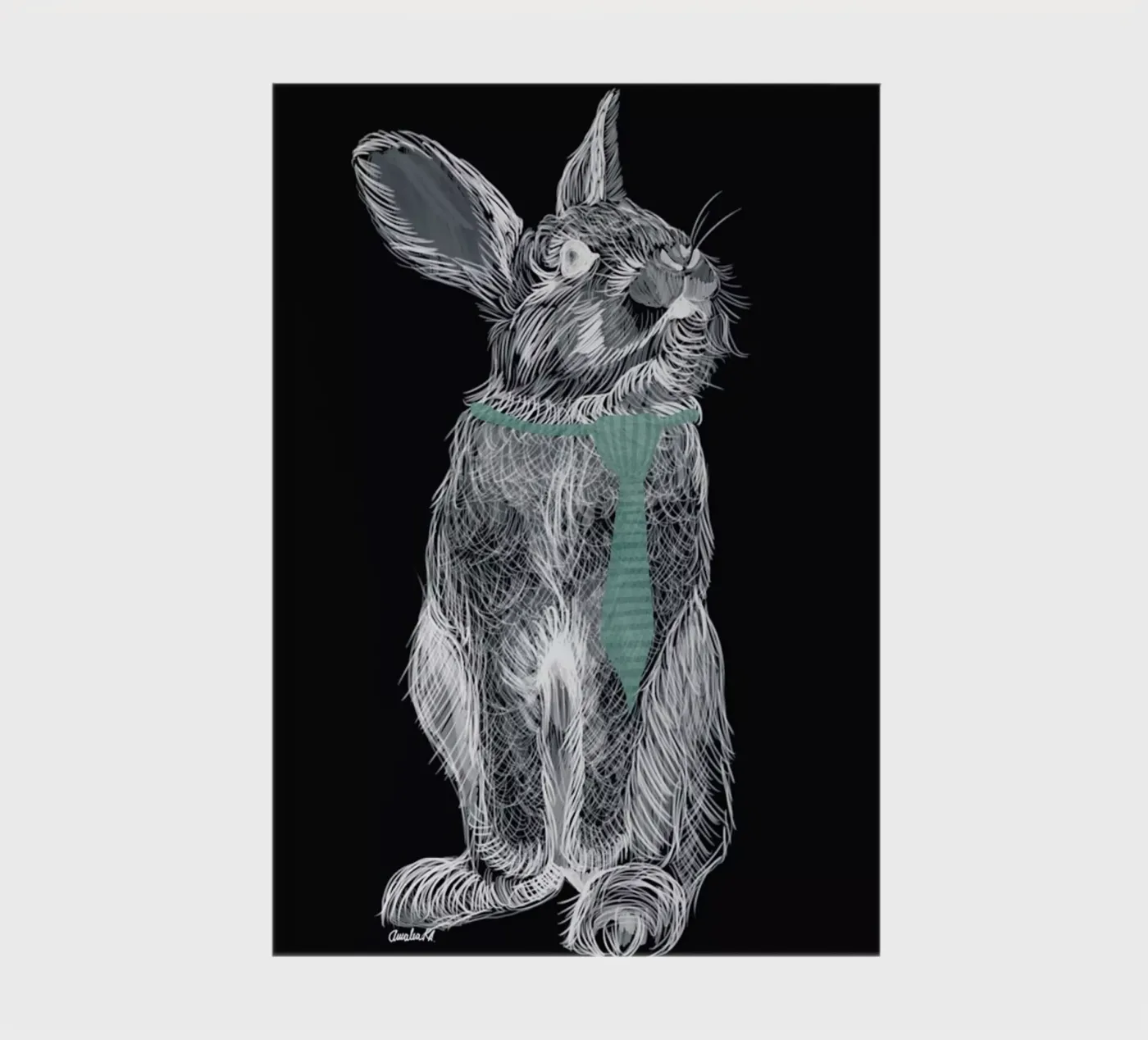 Fancy Rabbit notebook by Amalia Restrepo