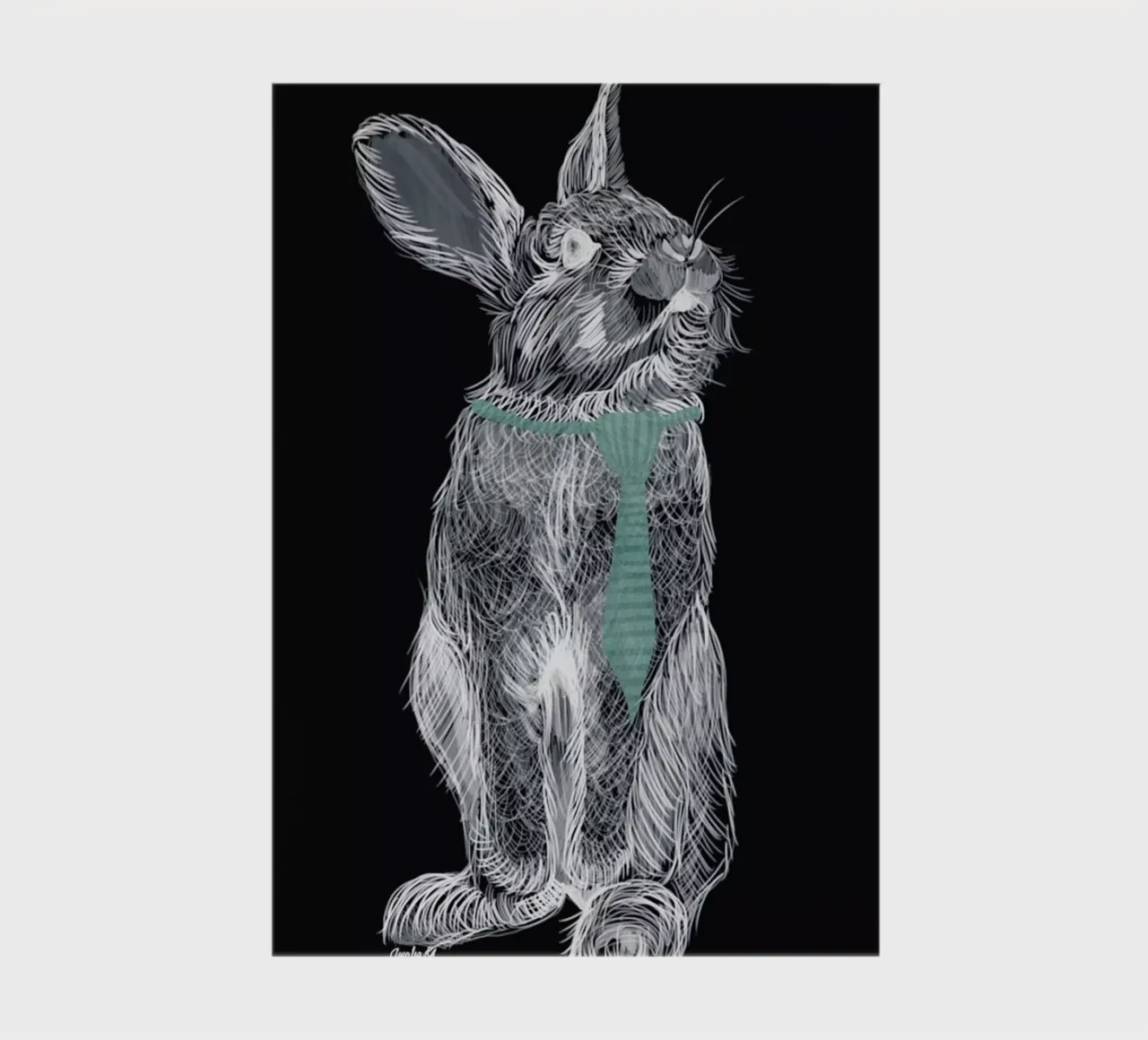 Fancy Rabbit notebook by Amalia Restrepo