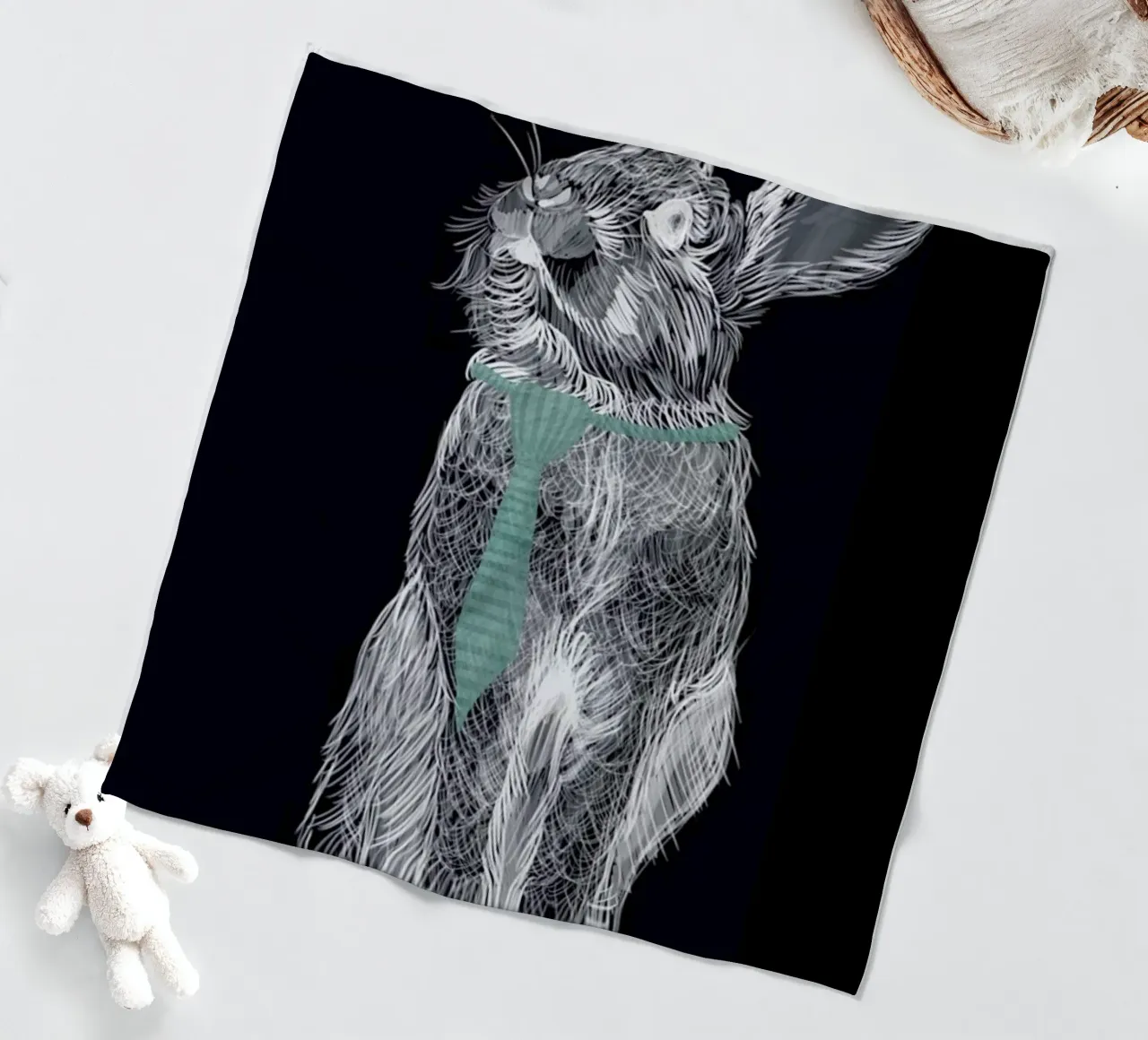 Fancy Rabbit fleecedeken van Amalia Restrepo