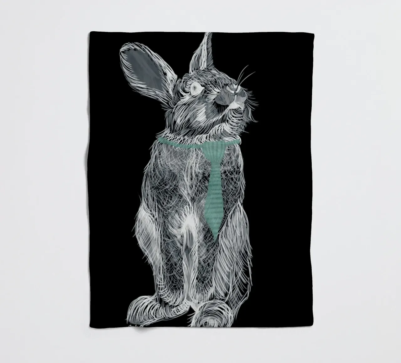 Fancy Rabbit coperta in pile da Amalia Restrepo