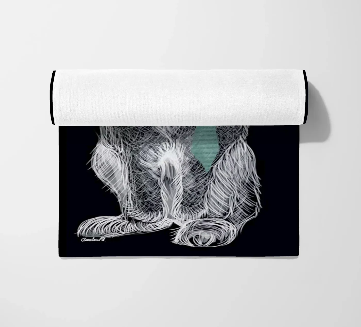 Fancy Rabbit Strandtuch von Amalia Restrepo