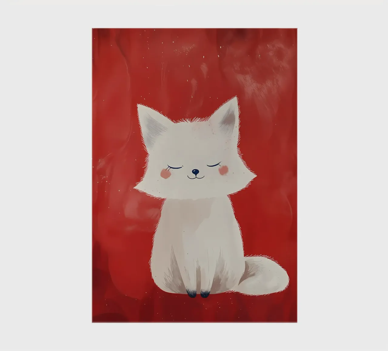 Calm Kitty Red notebook by Manh beo
