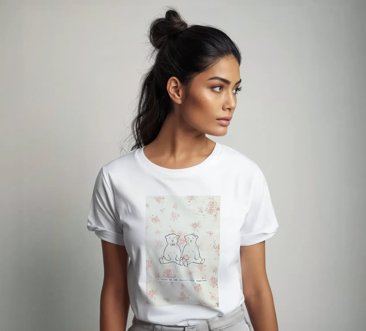 I Think We Are Really Cute Together t-shirt da Ingrid Beddoes