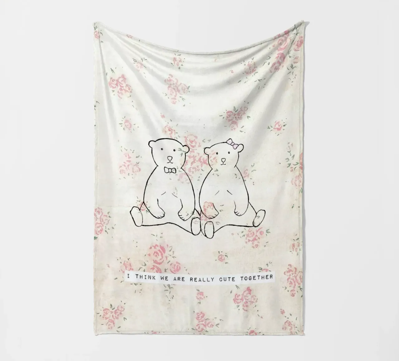 I Think We Are Really Cute Together coperta in pile da Ingrid Beddoes