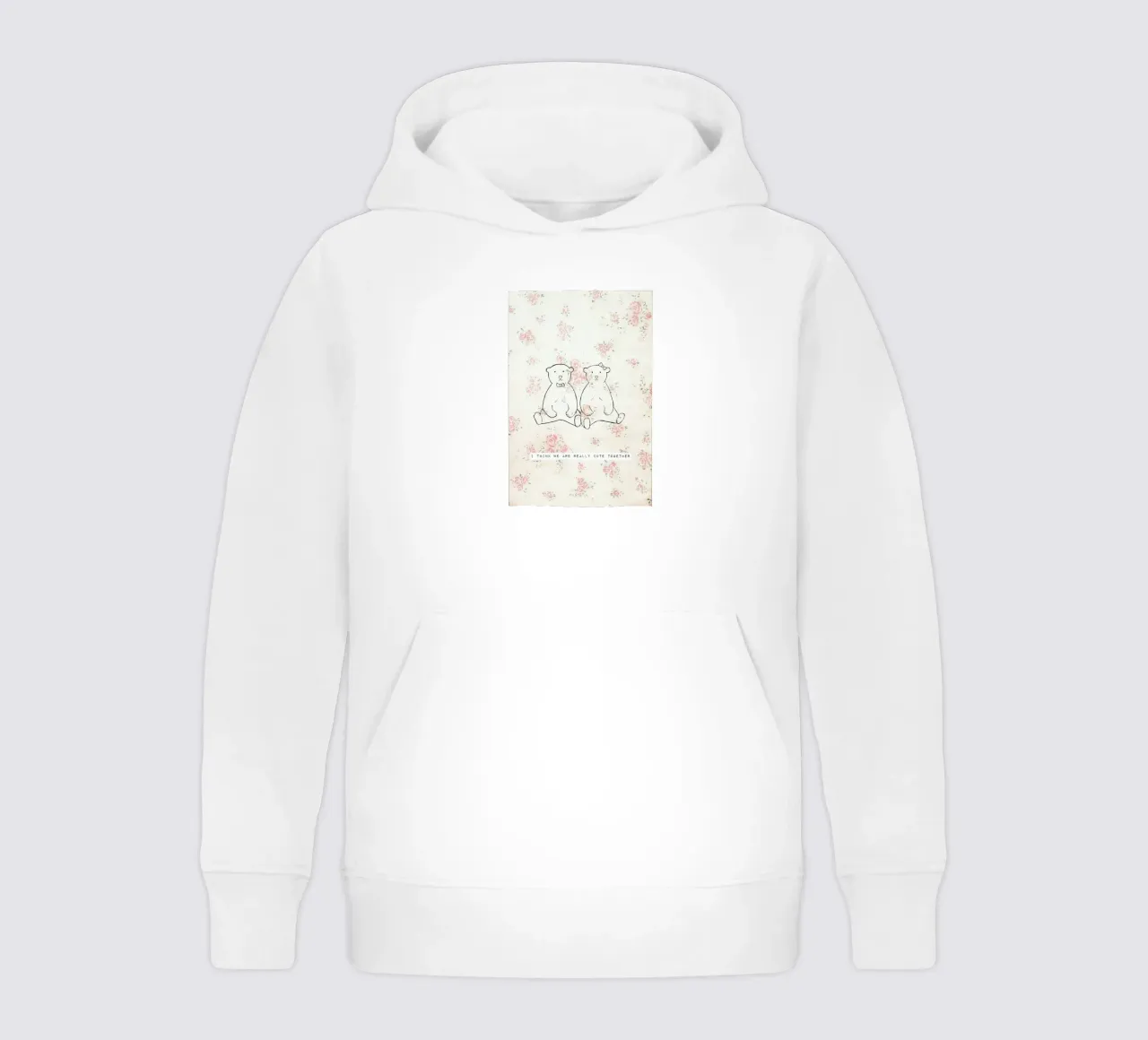 I Think We Are Really Cute Together sweat à capuche enfant de Ingrid Beddoes