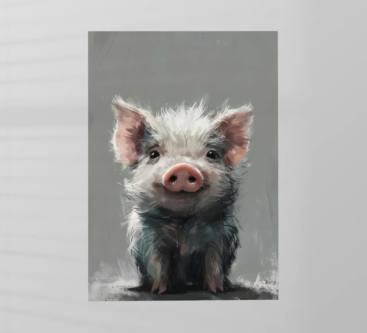 Charming Piglet Art backlit film by Manh beo