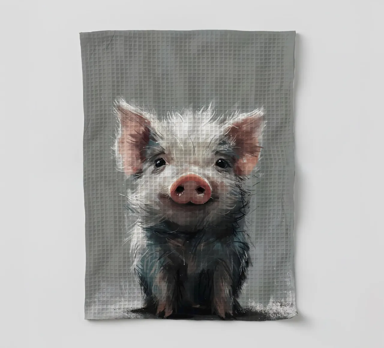Charming Piglet Art theedoek van Manh beo