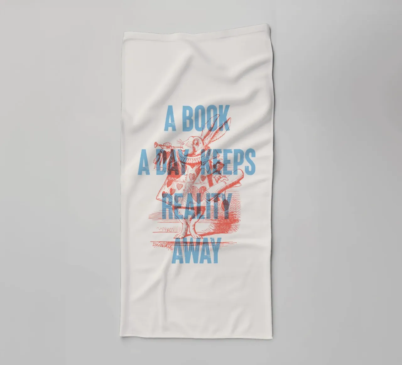 A book a day keeps reality away towel by Vintagrafica