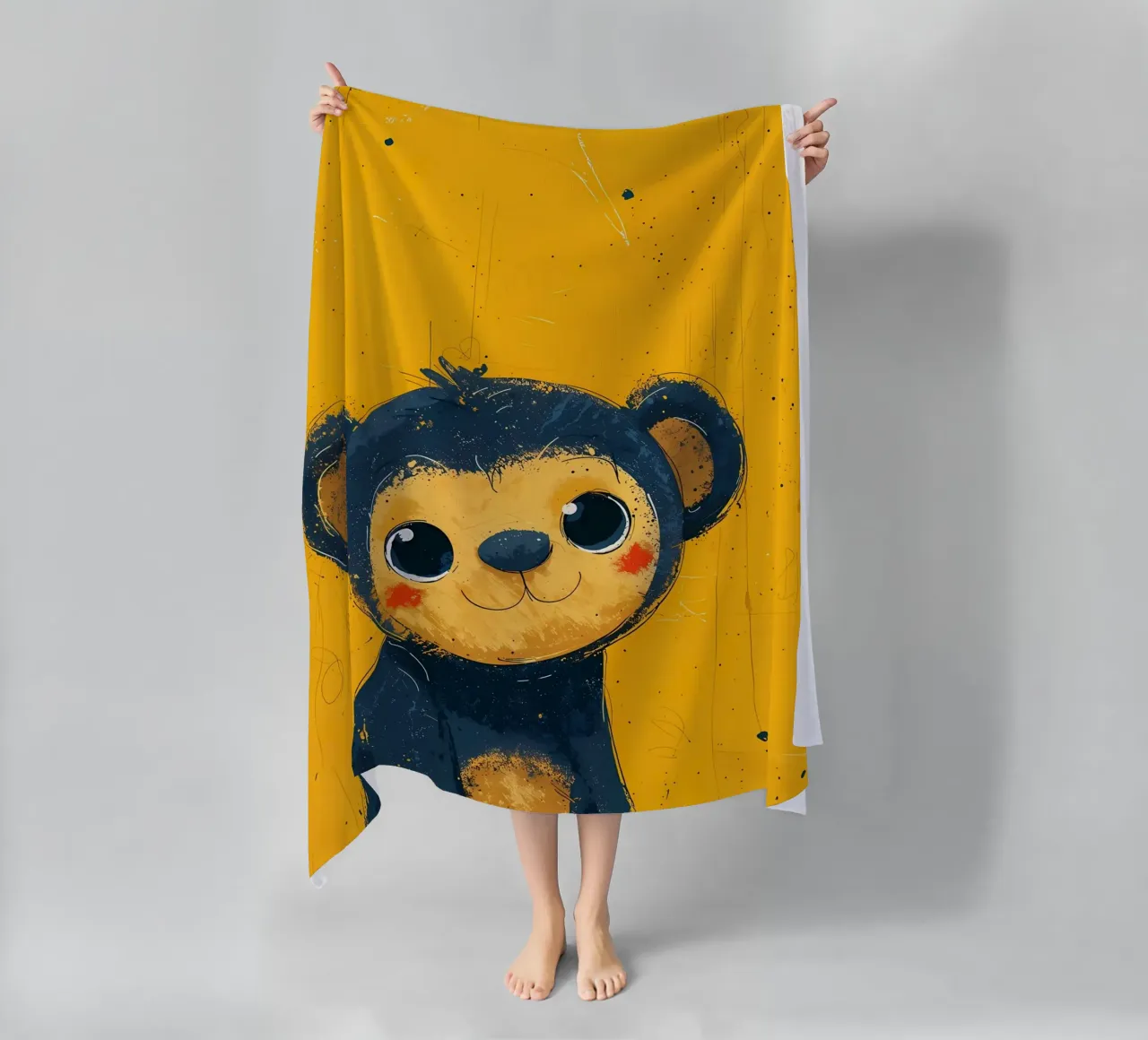 Cheeky Monkey Art_ Vibrant Mischief telo mare da Manh beo