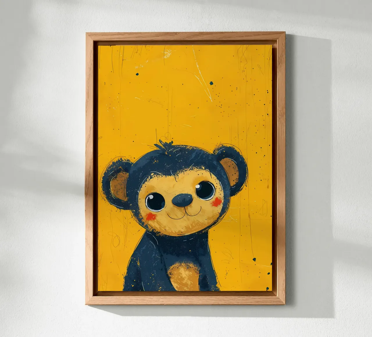 Cheeky Monkey Art_ Vibrant Mischief alluminio dibond da Manh beo