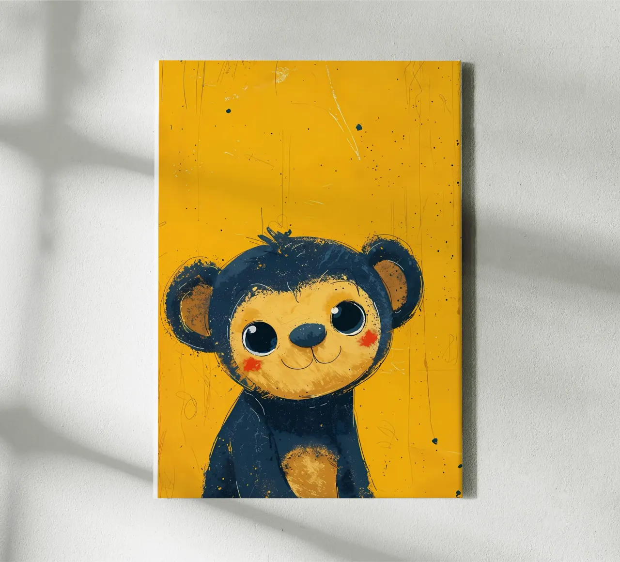 Cheeky Monkey Art_ Vibrant Mischief canvas by Manh beo