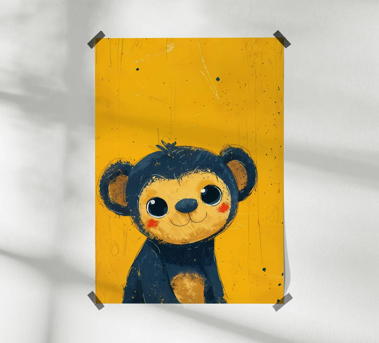 Cheeky Monkey Art_ Vibrant Mischief carta hahnemühle da Manh beo