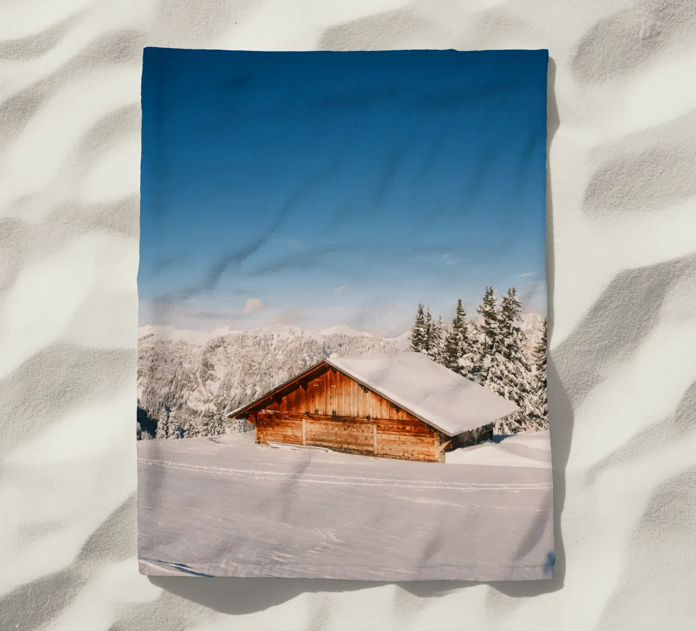 Winter Alpine Cabin telo mare da FujiSwiss