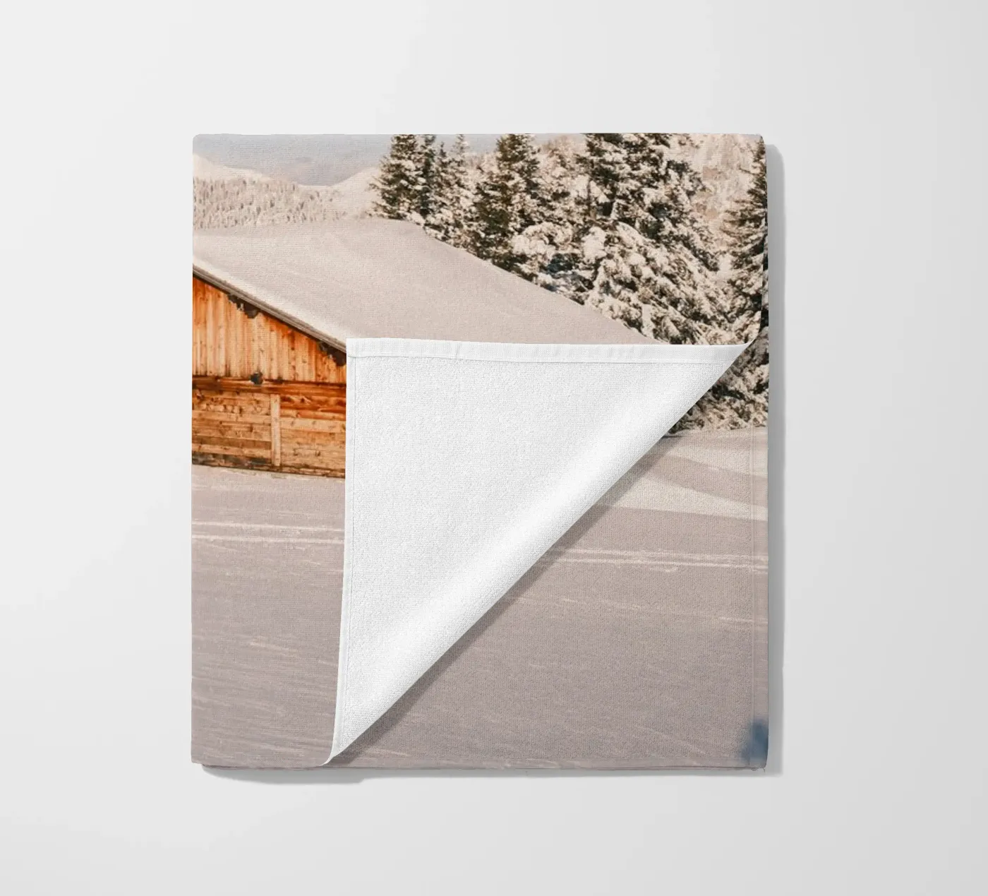 Winter Alpine Cabin telo mare da FujiSwiss