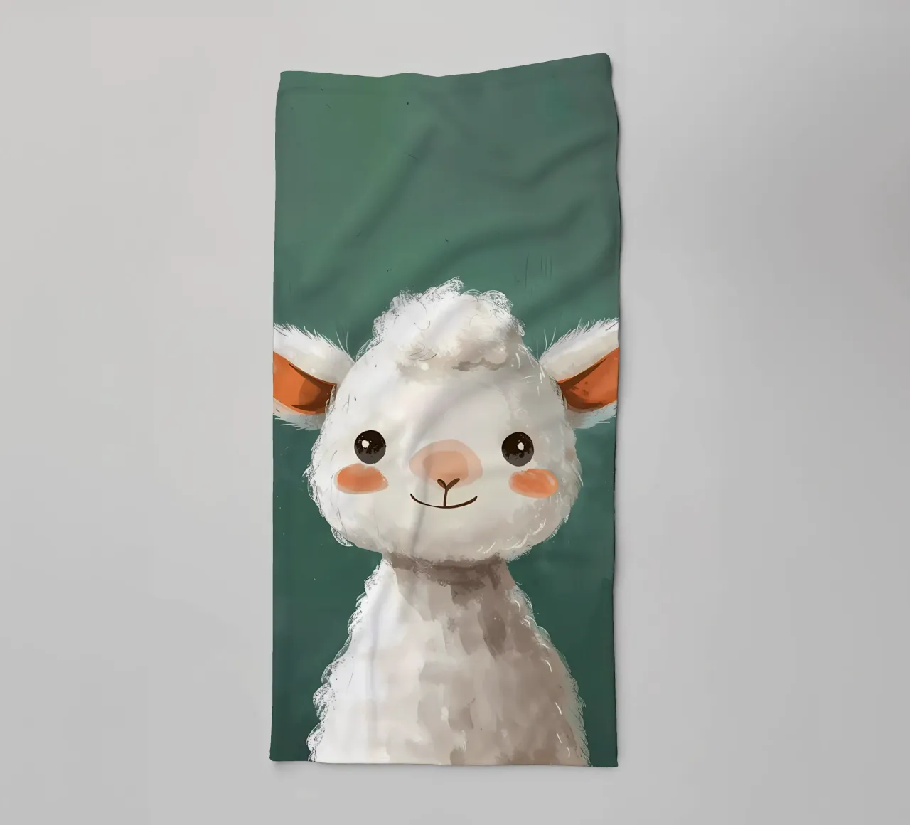 Allegro ritratto di alpaca asciugamano da bagno da Manh beo